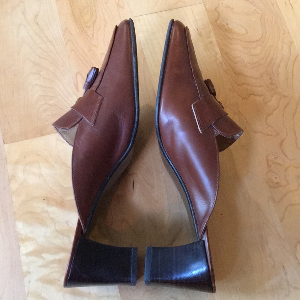 LRL Lauren Ralph Lauren | Leather Loafer Mules - Picture 6 of 12